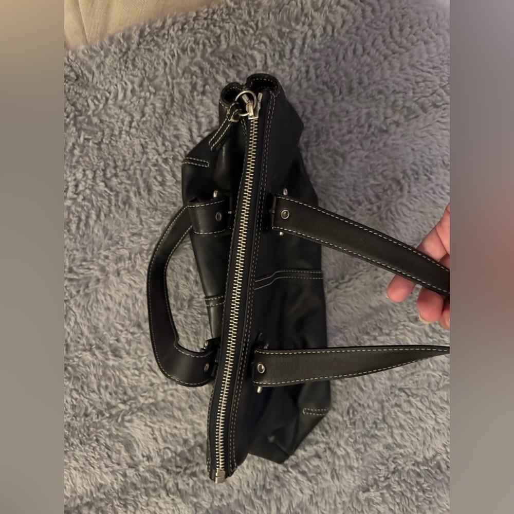 COACH Y2K Black Leather Legacy Satchel Handbag - Picture 11 of 14